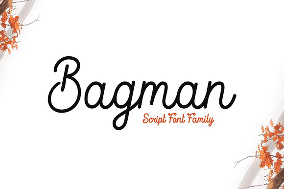 Bagman: A Bold Handwritten Font for Digital Design