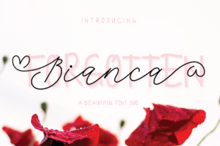 Bianca Forgotten Duo: A Versatile Script Font for Crafters and Designers