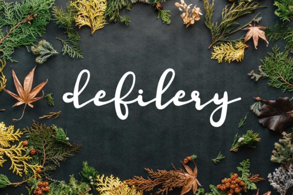 Defilery: A Handwritten Font for Authentic Editorial Design