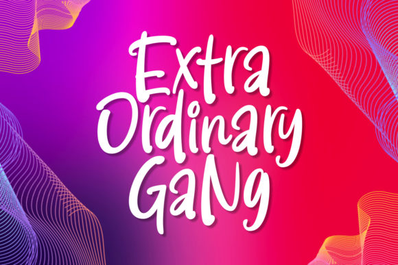 Extra Ordinary Gang: A Font That Speaks in Style