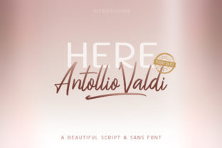 Here Antollio Valdi Duo: A Bold Font for Standout Campaigns