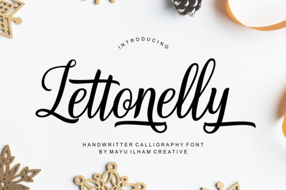 Lettonelly: A Script Font for Modern Branding