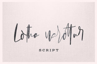 Lotha Narottur: A Delicate Script Font for Handmade Creators