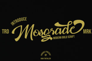 Mosgrade – A Modern Handwritten Script Font for Web Design