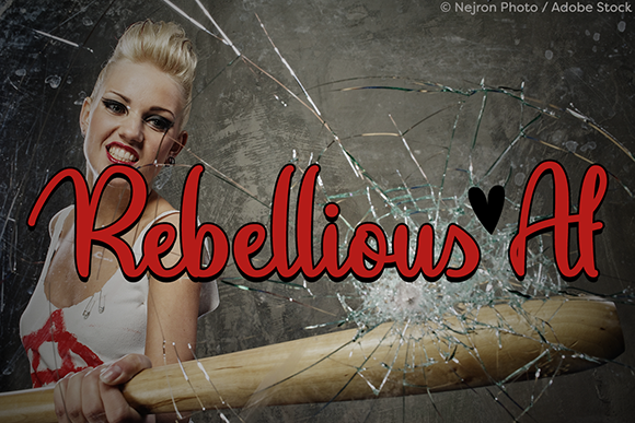 Rebellious Af: A Designer's Take on a Script Font