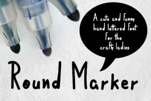 Round Marker Font for Web Design and Brand Identity
