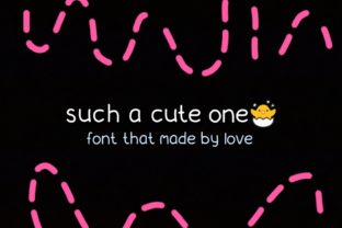 Such a Cute One: A Whimsical Font for Handmade Creations