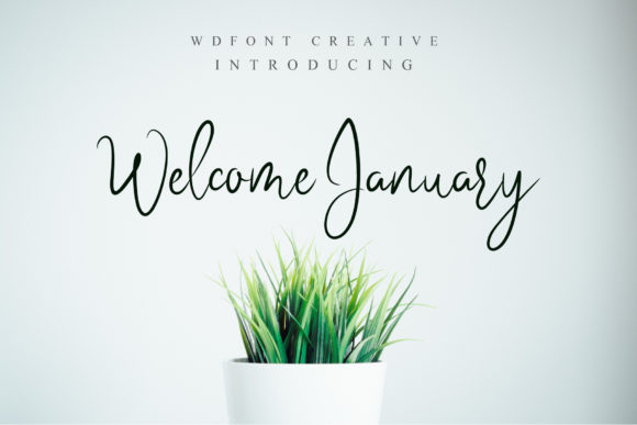 Welcome January Font for Modern Web Design